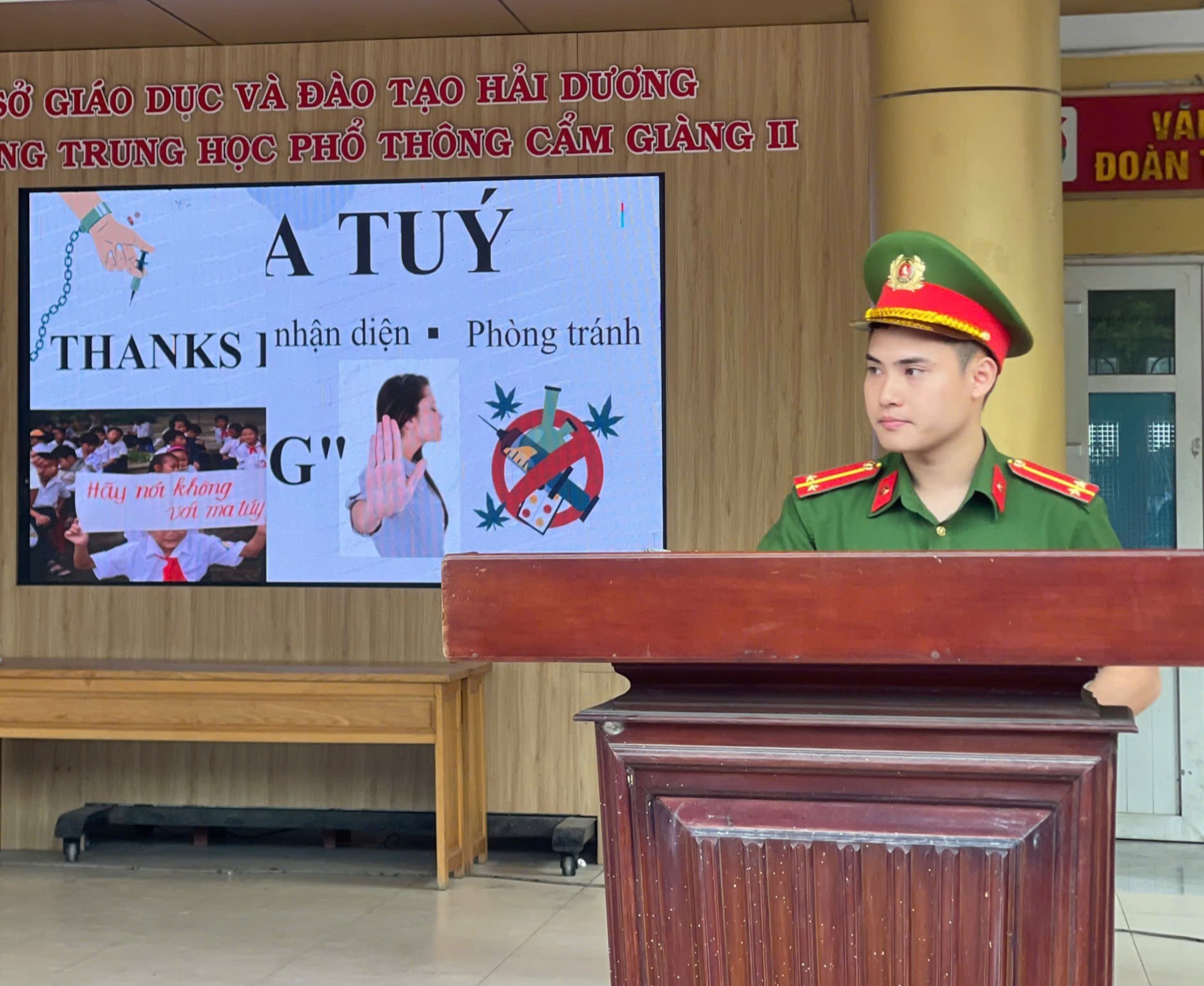 Công an xã Mao Điền chủ động tuyên truyền phòng ngừa ma túy và 